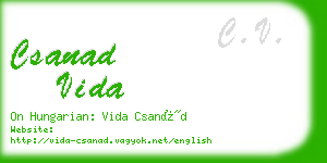 csanad vida business card